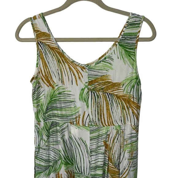 Jams World Vintage Astoria Midi Summer Dress Size Extra Small White Green Rayon - Picture 9 of 11